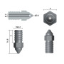 Хотенд (Сопло) Creality ENDER-3 V3 SE High-speed Nozzle Kit, 2шт (4007010127)