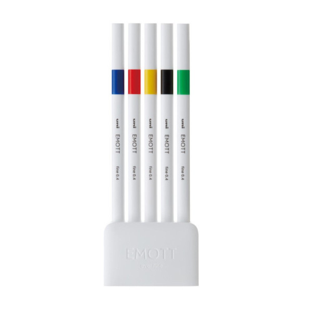 Лайнер UNI набір Emott Vivid Color 0.4 мм 5 кольорів (PEM-SY/5C.01VC)