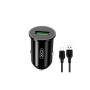 Зарядний пристрій XO USB QC3.0 18W + cable USB to Micro 5P black (TZ12-M-BK) Зарядний пристрій XO USB QC3.0 18W + cable USB to Micro 5P black (TZ12-M-BK)