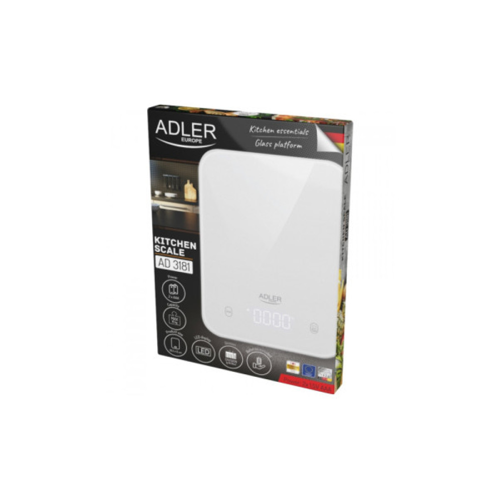 Ваги кухонні Adler AD 3181 white