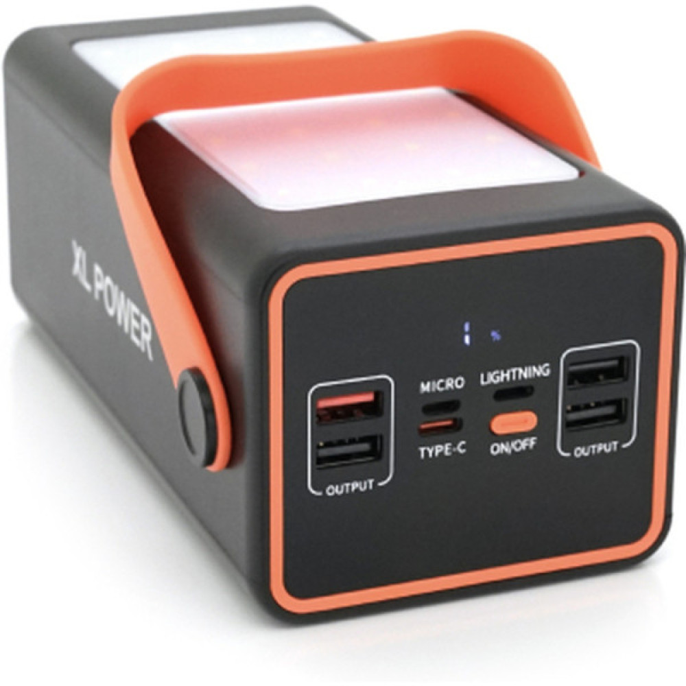 Батарея універсальна ACL 70000mAh, PD/22.5W, USB, Type C, ліхтар, Black/White (PW-52 / 34002)