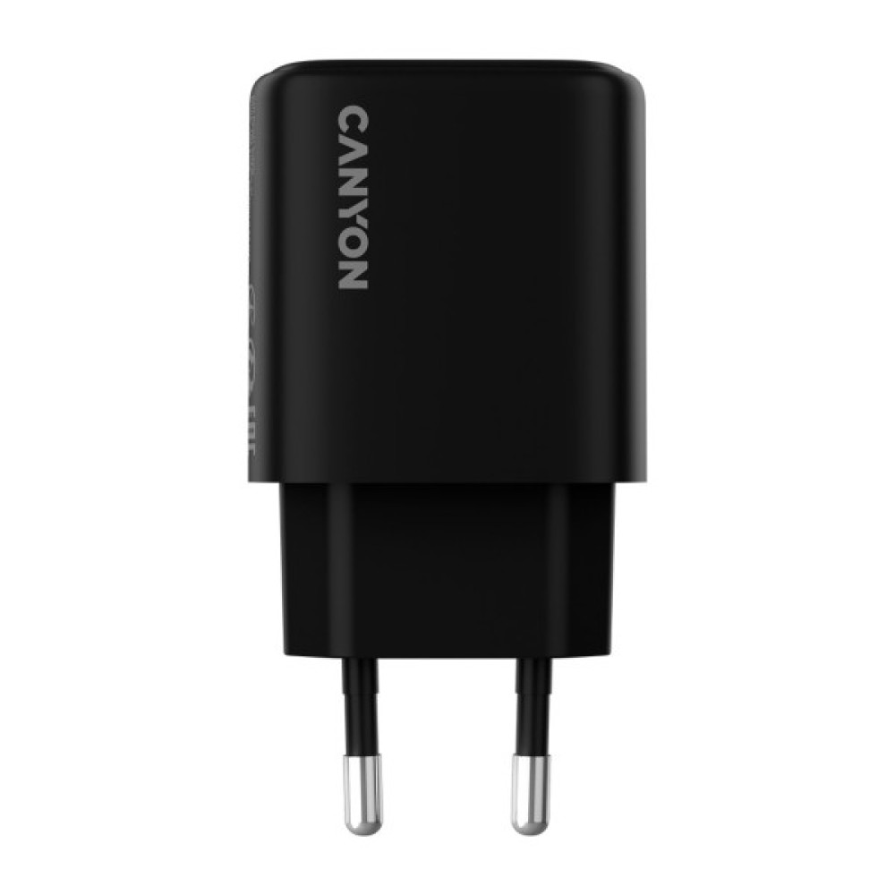 Зарядний пристрій Canyon OnCharge 200 20W 1xPD EU Black (CNE-CHA200-11)