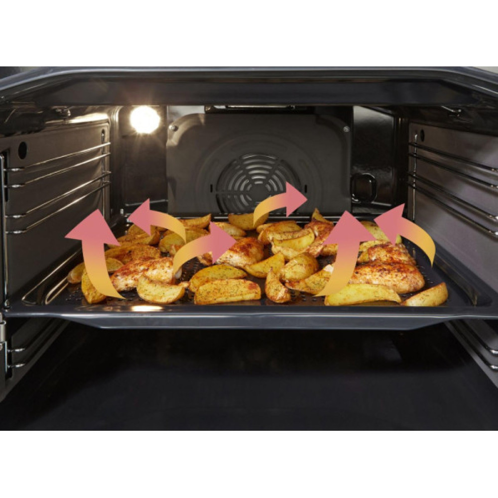 Плита Gorenje електрична склокерамічна, 71л, 60x60см, дисплей, програматор, нерж