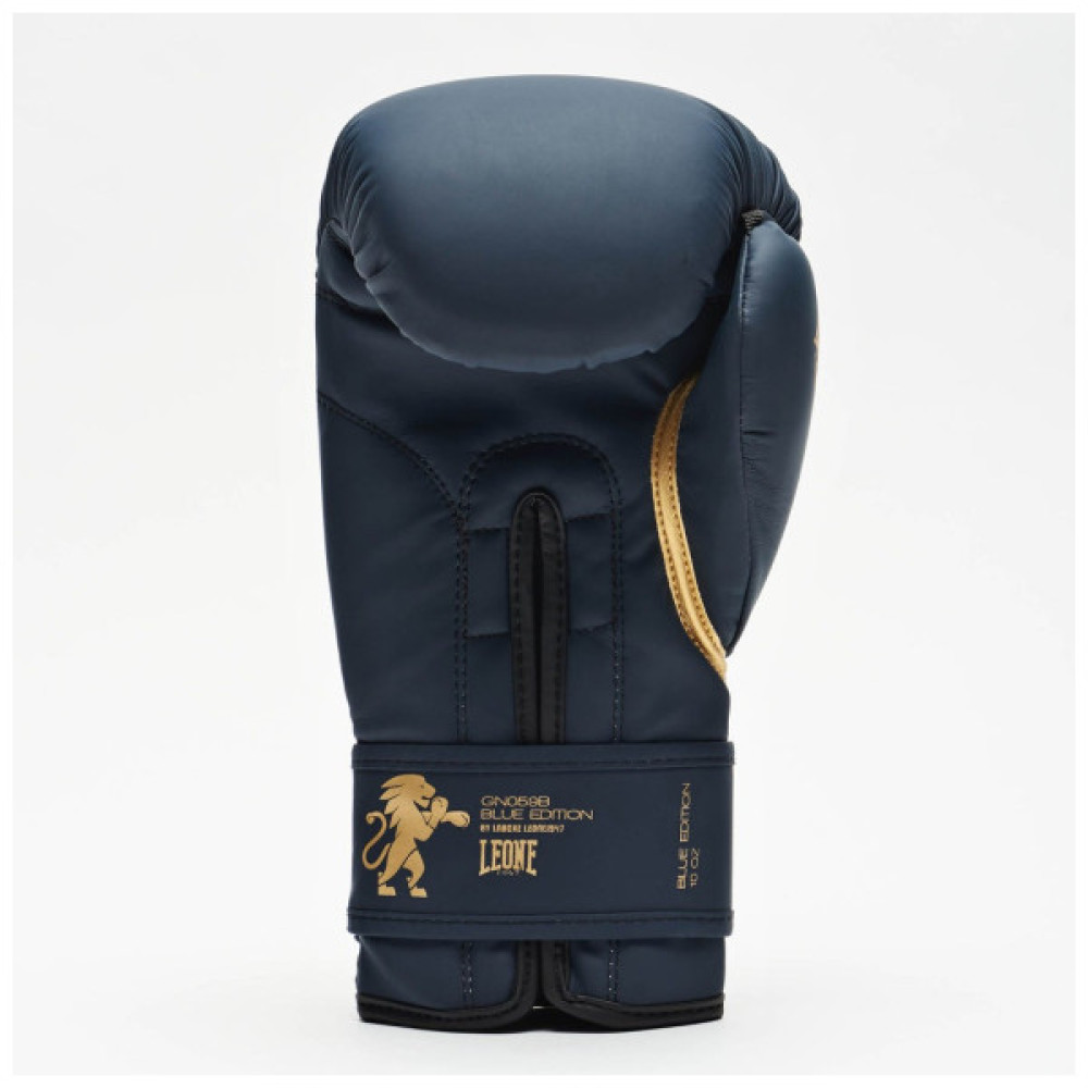 Боксерські рукавички Leone GN059B Blue Edition 16 унцій (GN059B_Blue_16oz)