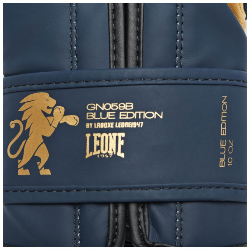Боксерські рукавички Leone GN059B Blue Edition 16 унцій (GN059B_Blue_16oz)