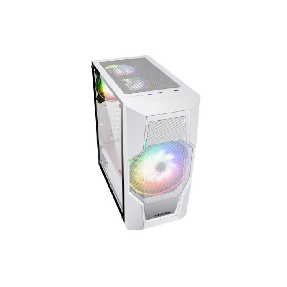 Корпус 2E GAMING Turbo G2057W без БЖ 2xUSB3.0, 1xUSB2.0, 1x200мм ARGB, 3x120мм ARGB, VGA 345мм, LCS ready, HUB, TG Side Panel, ATX, білий