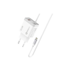 Зарядний пристрій Promate 20W PD Lightning + USB QC3.0 (icharge-pdqc3.white)