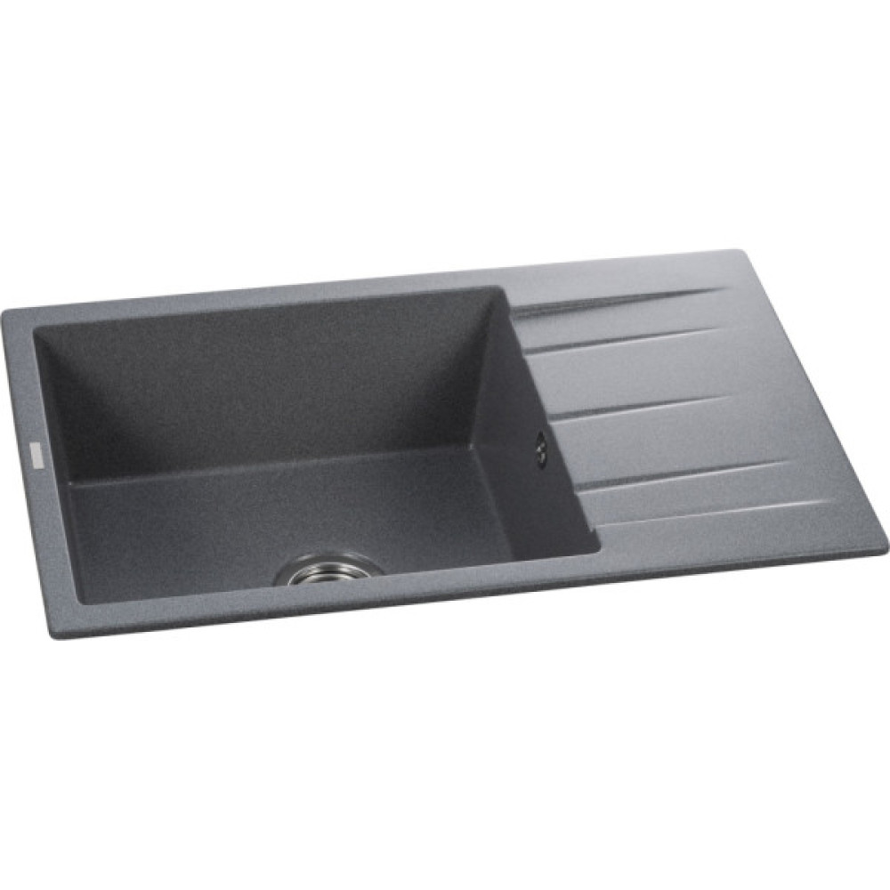 Мийка кухонна GRANADO NAVIA grafito з сифоном (775*495mm.) (gr3809)