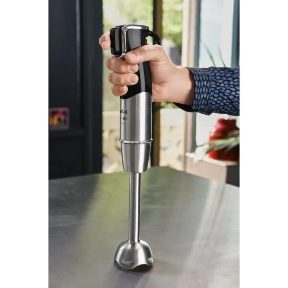 Блендер Tefal заглибний Infiny Force Pro, 1200Вт, 9в1, чаша-800мл, чопер-500мл, спіралайзер, турборежим, чорний