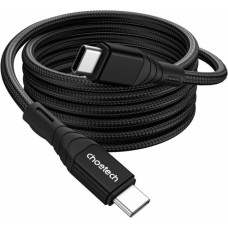 Дата кабель USB-C to USB-C 1.0m PD100W premium black Choetech (XCC-1008)
