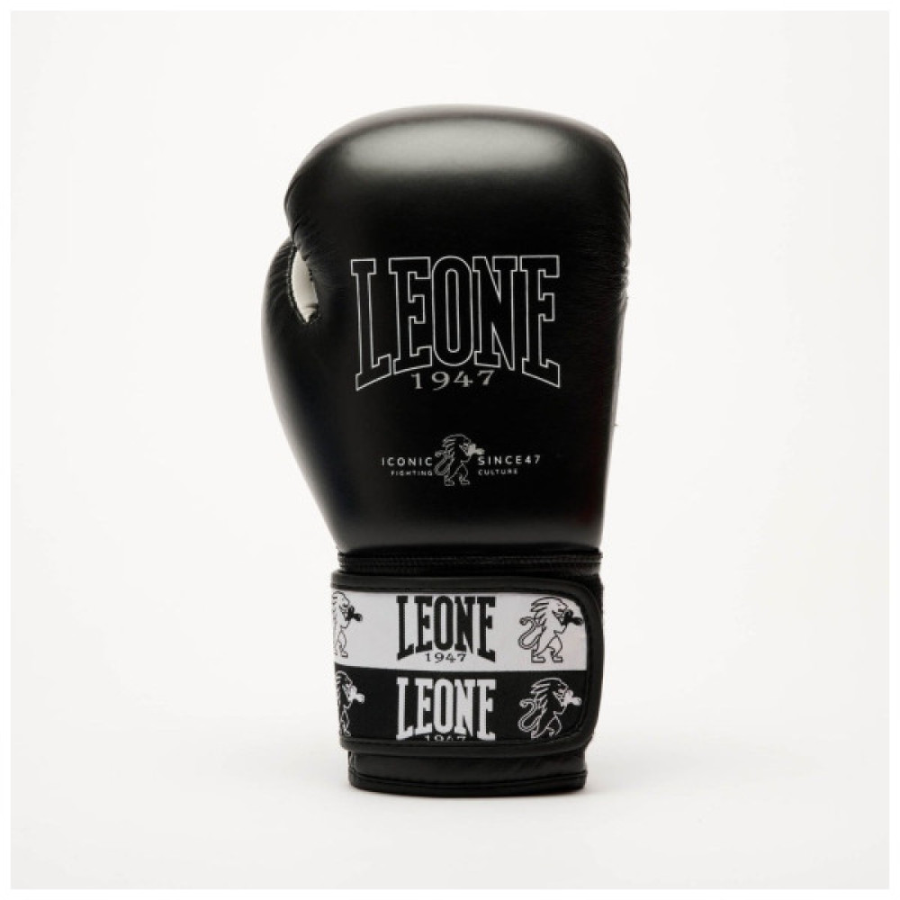 Боксерські рукавички Leone GN208 Iconic Black 12 унцій (GN208_Black_12oz)