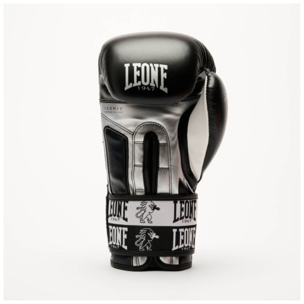 Боксерські рукавички Leone GN208 Iconic Black 12 унцій (GN208_Black_12oz)