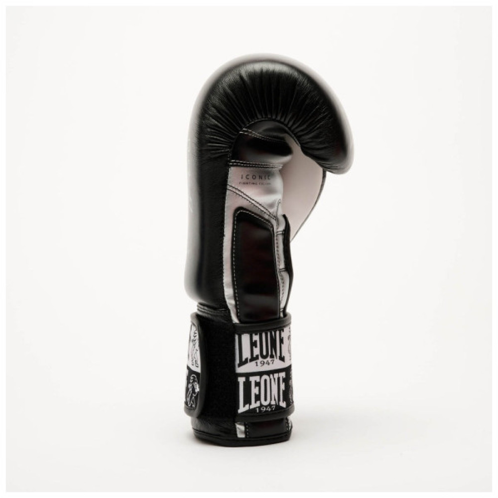 Боксерські рукавички Leone GN208 Iconic Black 12 унцій (GN208_Black_12oz)
