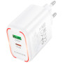 Зарядний пристрій BOROFONE BA89A Destello 1xUSB-C PD30W + 1xUSB QC3.0 White (6941991119361) Зарядний пристрій BOROFONE BA89A Destello 1xUSB-C PD30W + 1xUSB QC3.0 White (6941991119361)
