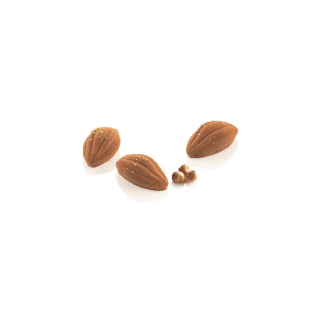 Форма для випікання Silikomart Cacao 50х28 h 19 мм (16 х 12,5 мл) (CACAO XS 12)