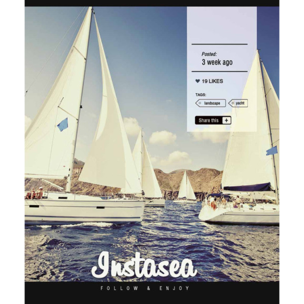 Зошит Школярик Instalife 96 аркушів лінія (096-3389L)