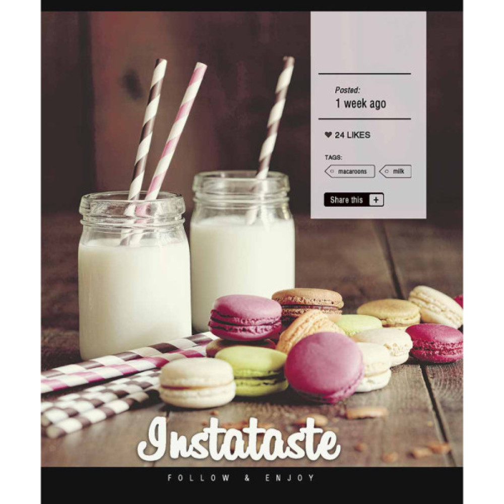 Зошит Школярик Instalife 96 аркушів лінія (096-3389L)