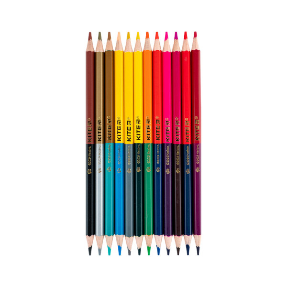Олівці кольорові Kite My Little Pony двосторонні, 12 кольорів (LP24-054)