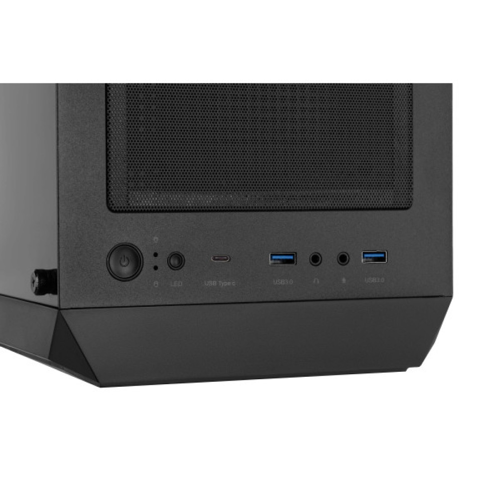 Корпус 2E GAMING Hexagon G338 без БЖ 2xUSB3.0, 1xUSBType-C, 3x120мм ARGB, 1x120мм, VGA 330мм, LCS ready, HUB, TG Side Panel, ATX, чорний