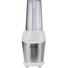 Блендер Gorenje стаціонарний 1000Вт, чаша-750мл, подрібнювач, білий-нерж