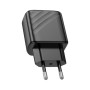 Зарядний пристрій HOCO CS23A 1xUSB-C PD30W + 1xUSB QC3.0 black (6942007609944)