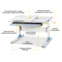 Парта Mealux Vancouver Multicolor Blue Lite (BD-620 W/G MC + BL Lite) Парта Mealux Vancouver Multicolor Blue Lite (BD-620 W/G MC + BL Lite)