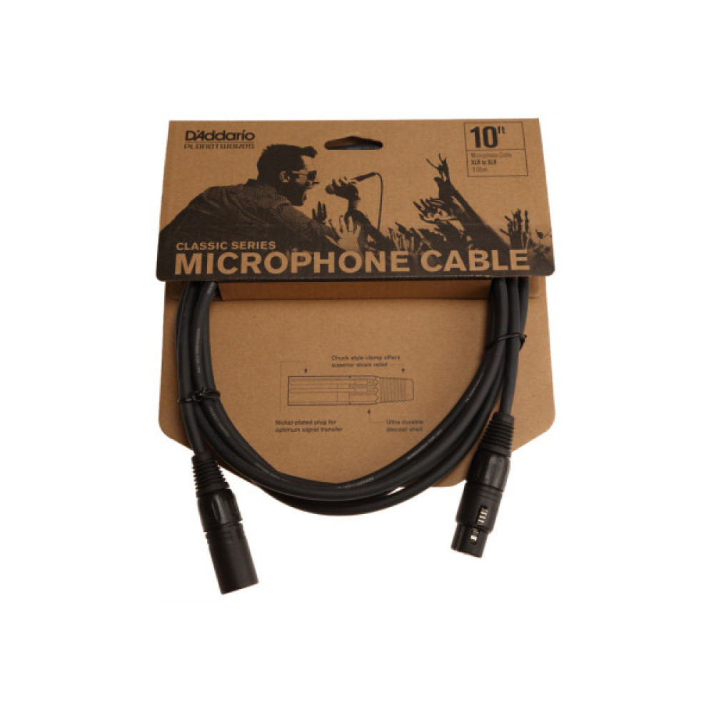 Мікрофонний кабель D'Addario Classic Series Microphone Cable 3m (PW-CMIC-10)