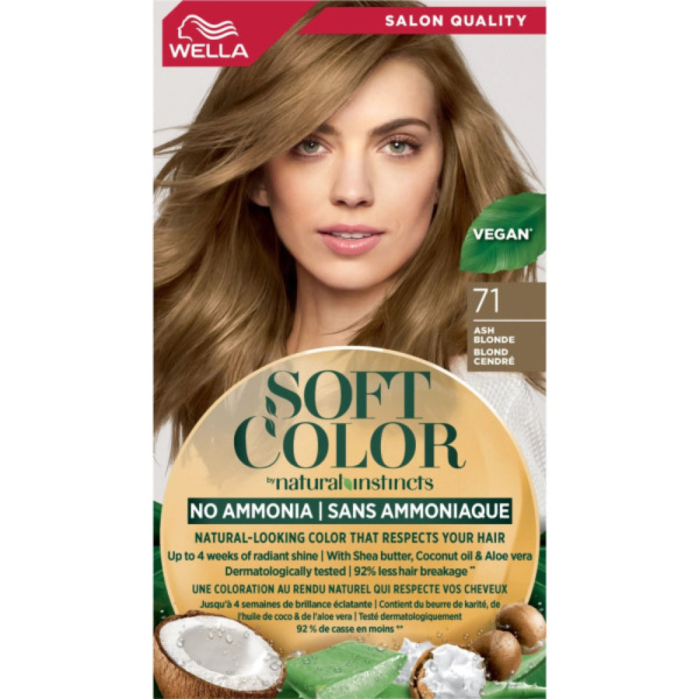 Фарба для волосся Wella Soft Color Безаміачна 71 - Попелястий блонд (3614228865760)