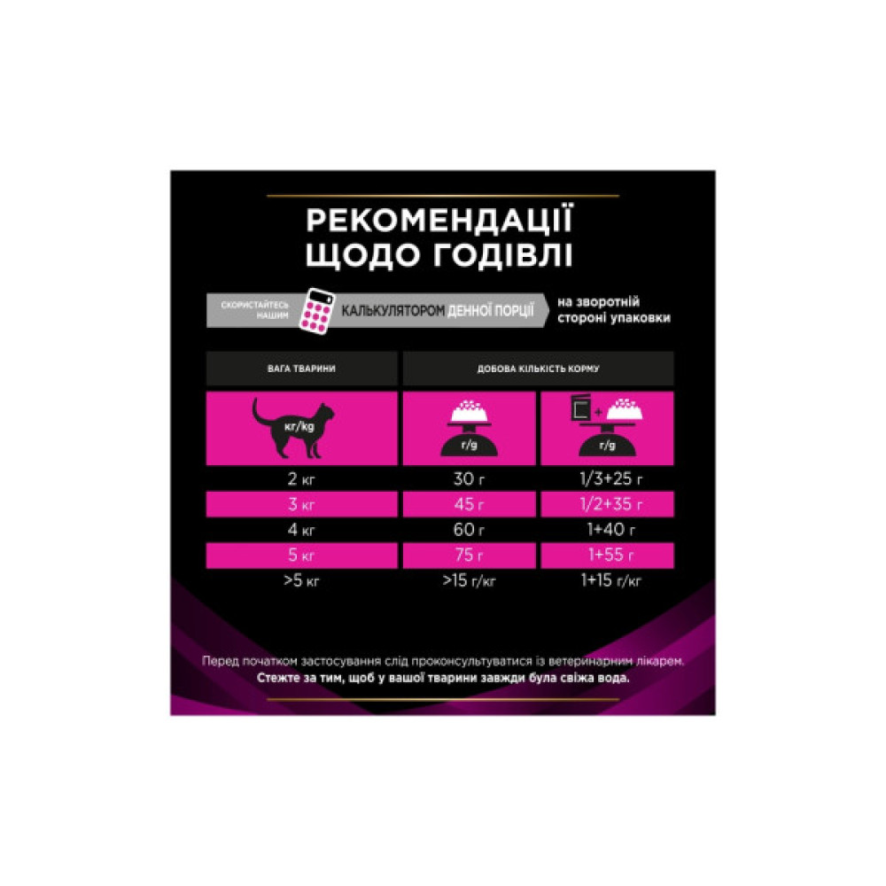 Сухий корм для кішок Purina Pro Plan Veterinary Diets UR Urinary при сечокам'яній хворобі 1.5 кг (7613035160552)