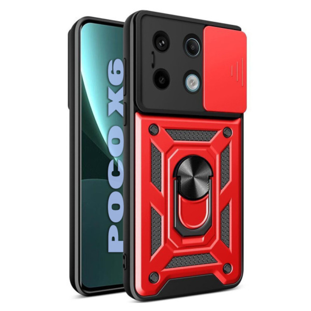Чохол до мобільного телефона BeCover Military Poco X6 Red (711009) Чохол до мобільного телефона BeCover Military Poco X6 Red (711009)