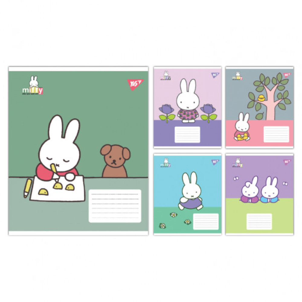 Зошит Yes Miffy Spring А5 12 аркушів клітинка (767624)
