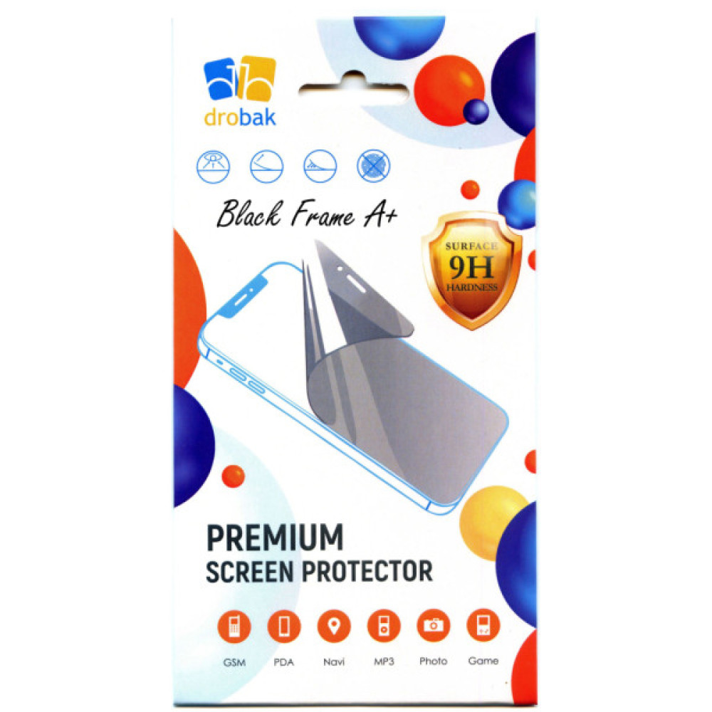 Скло захисне Drobak Poco F4 Black Frame A+ (717154) Скло захисне Drobak Poco F4 Black Frame A+ (717154)