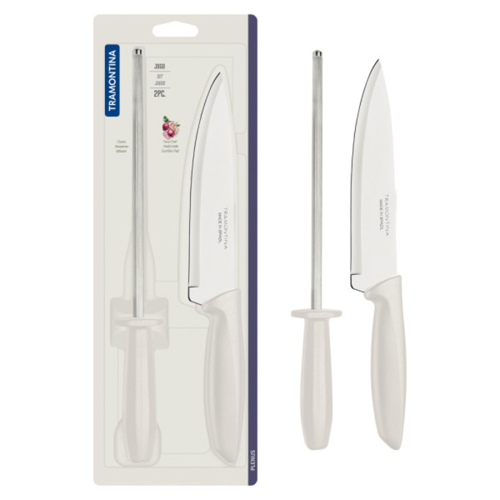 Набір ножів Tramontina Plenus Light Grey 2 предмети (23498/311)