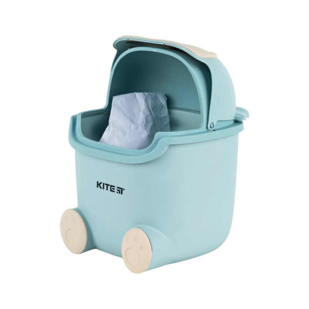 Кошик для паперів Kite Настільний контейнер для сміття, блакитний (K24-009-4)