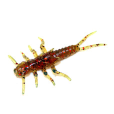 Силікон рибальський FishUP Stonefly 0.75" 019 - Motor Oil/Red (12шт/уп) (1864.14.69)