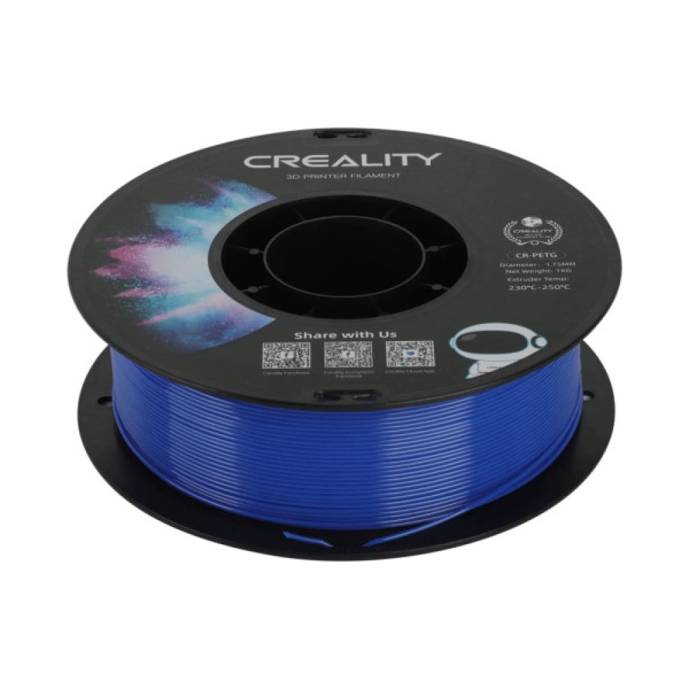 Пластик для 3D-принтера Creality PETG 1.75мм, blue, 1кг (3301030032)