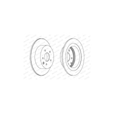 Гальмівний диск FERODO DDF1590
