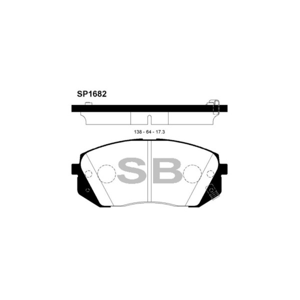Гальмівні колодки HI-Q SP1682