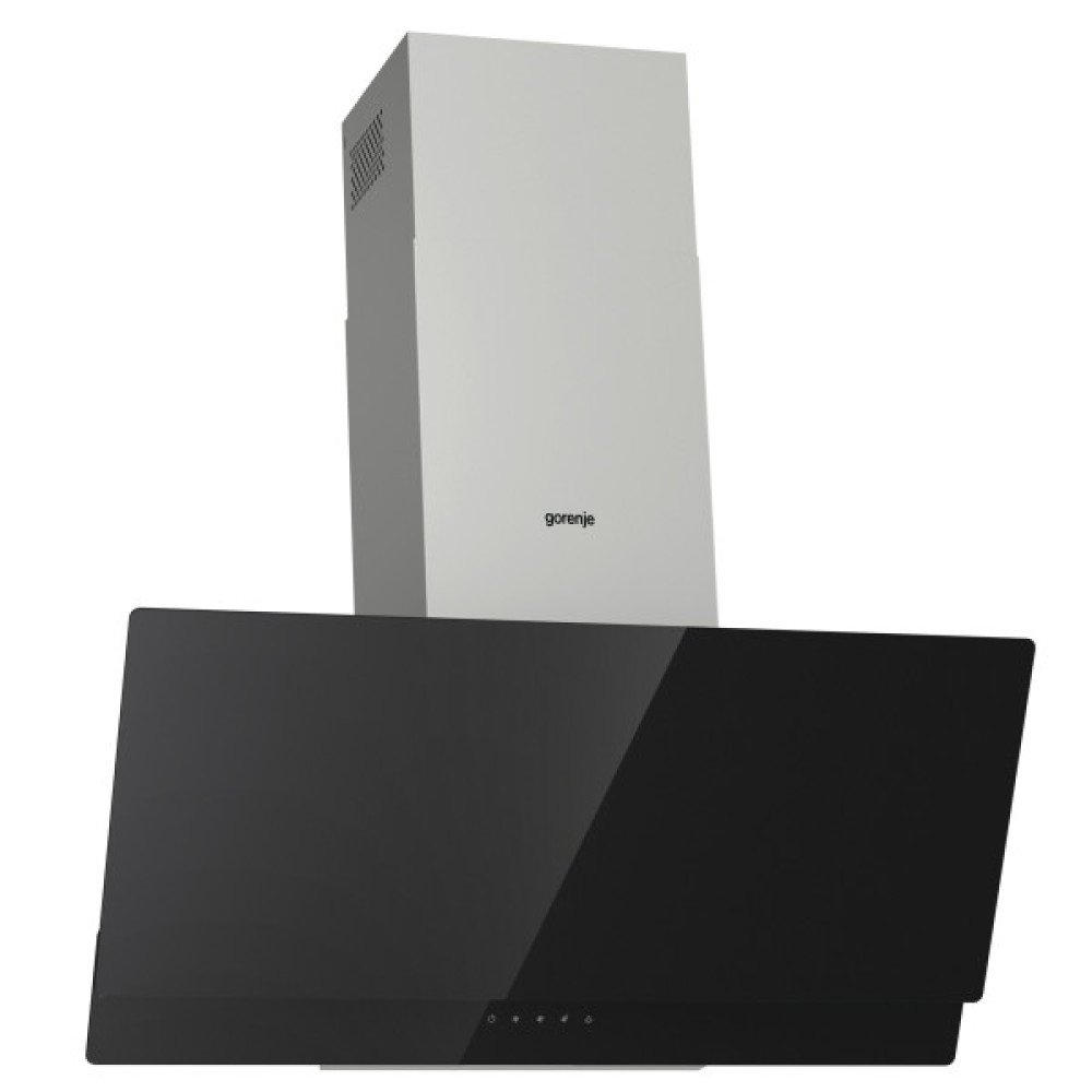 Витяжка Gorenje похила, 90см, 608м.куб/год, чорний