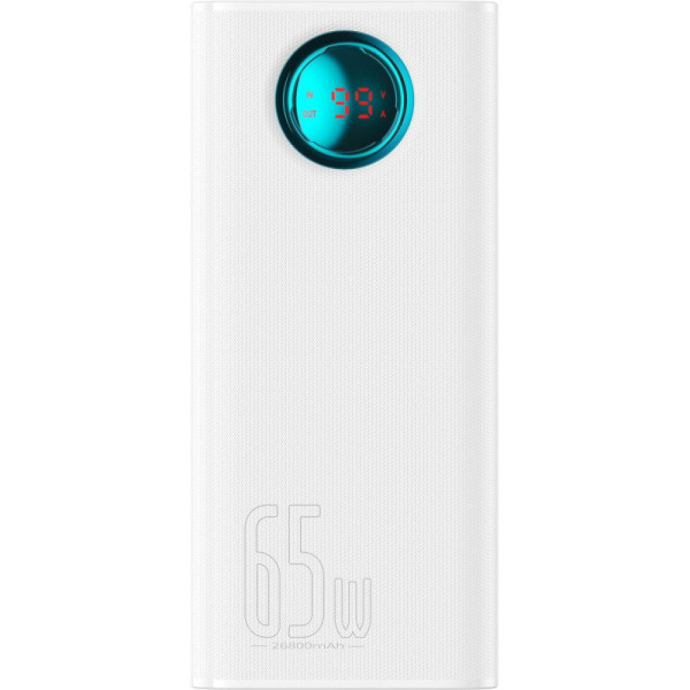 Батарея універсальна Baseus Amblight 26800mAh 65W OE, white (P10022402223-00)