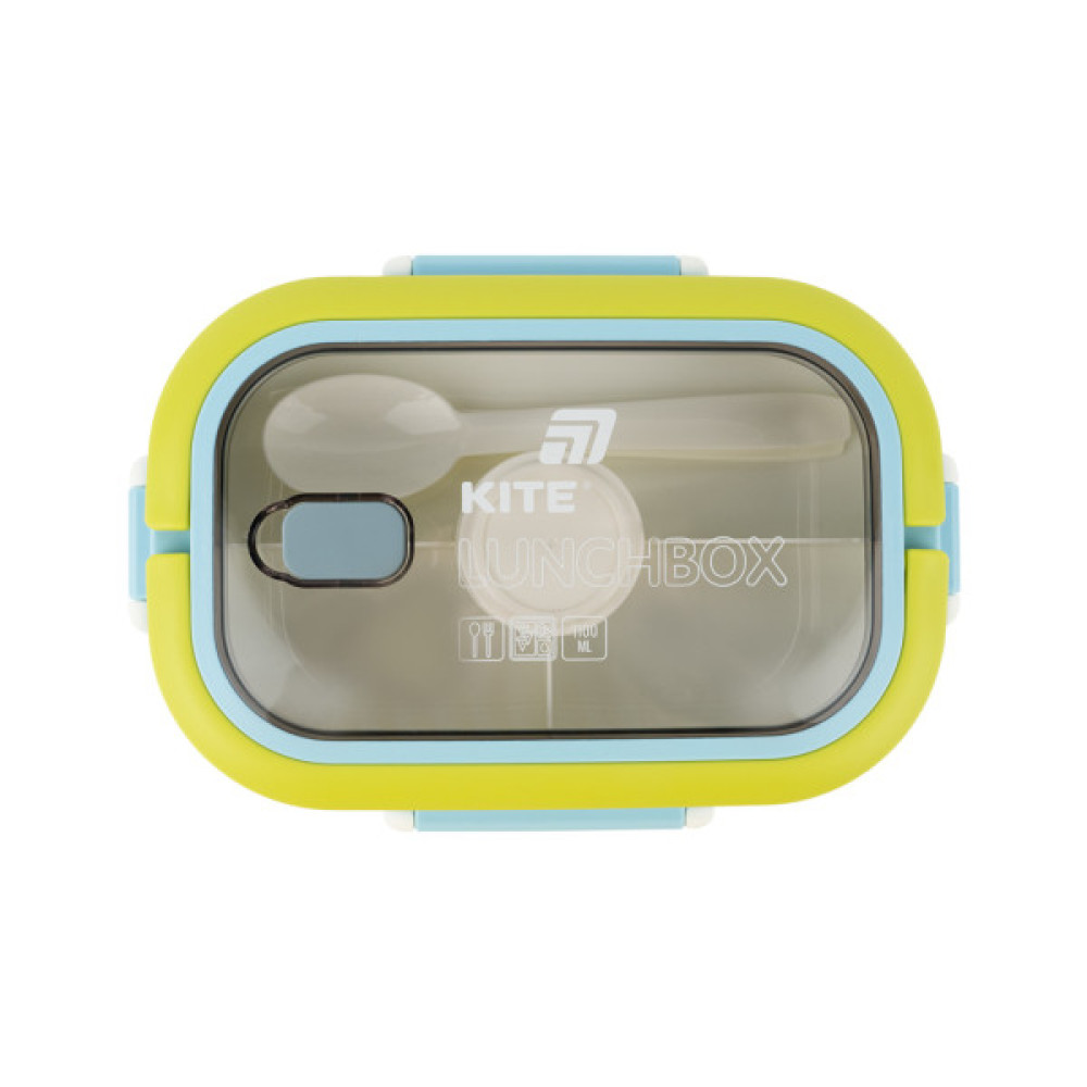 Ланч-бокс Kite з розділювачем 1100 мл, синій (K25-1182-2)