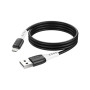 Дата кабель USB 2.0 AM to Micro 5P 1.0m 2.4A silicone X82 black HOCO (6931474768551)