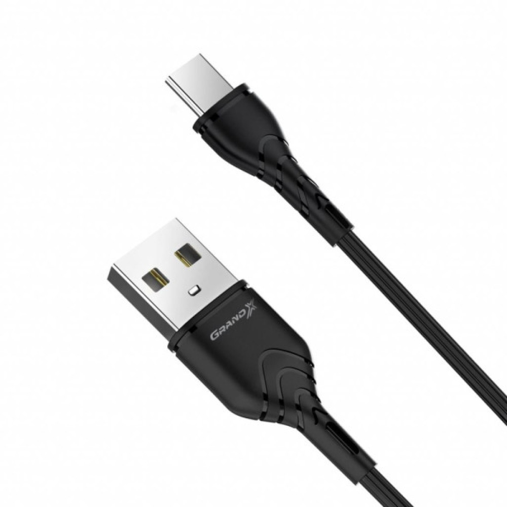 Дата кабель USB 2.0 AM to USB-C 1.0m Grand-X (PC-03B)