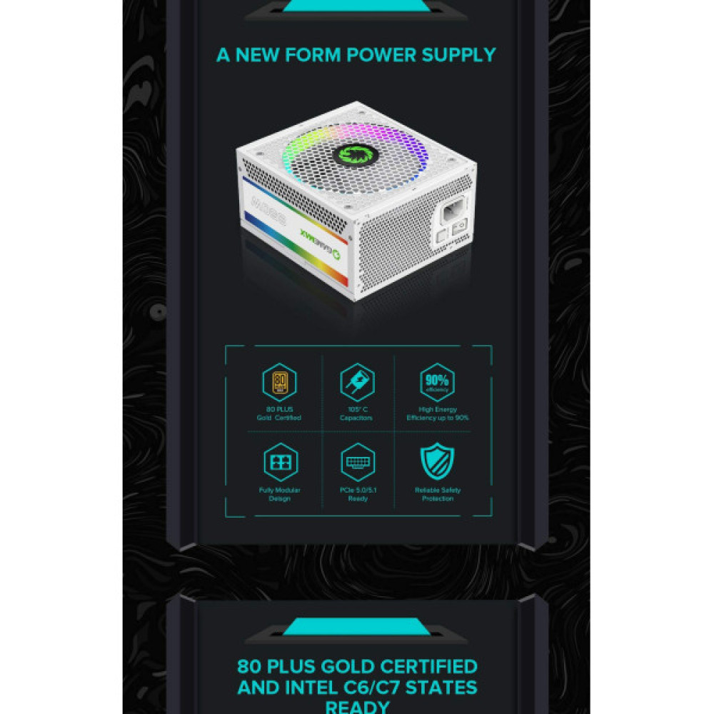 GAMEMAX RGB 850 PRO WH (ATX3.1PCIe5.1)