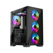 Корпус для ПК 1stPlayer X2-M-BK-4F1-PS-600FK-EU