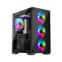 Корпус для ПК 1stPlayer X2-M-BK-4F1-PS-600FK-EU