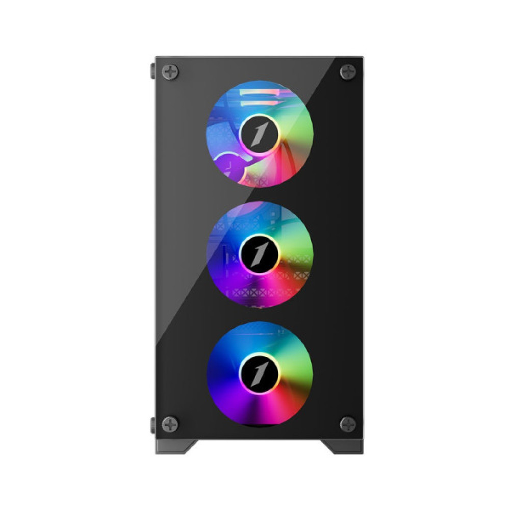 Корпус для ПК 1stPlayer X2-M-BK-4F1-PS-600FK-EU