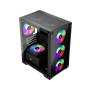 Корпус для ПК 1stPlayer X2-M-BK-4F1-PS-600FK-EU