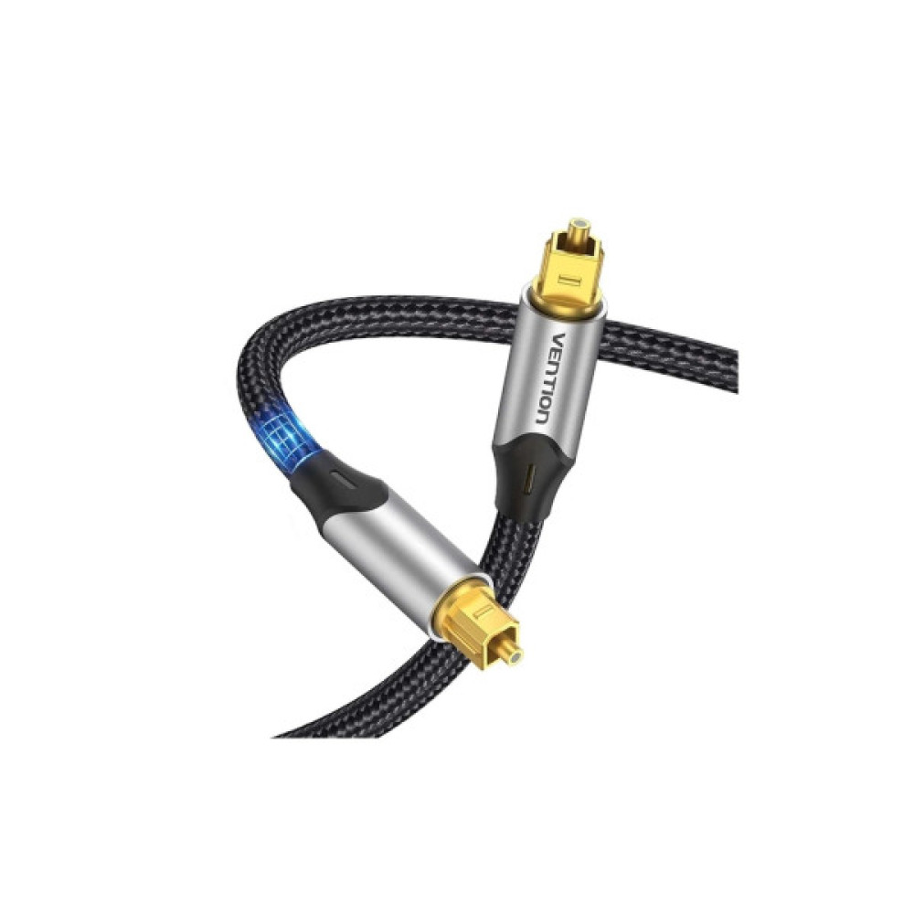Кабель мультимедійний Optical Toslink 2.0m 5.1ch gray Vention (BAVHH)