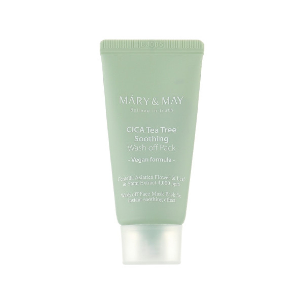 Маска для обличчя Mary & May Cica Tea Tree Soothing Wash Off Pack 30 г (8809670681852)